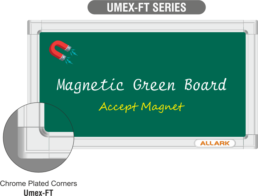Magnetic green marker board detail 5